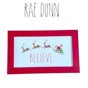 RAE DUNN➕Believe wood sign NWT